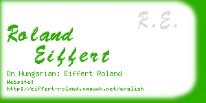 roland eiffert business card